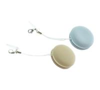 Homoyoyo 2 pièces Lingettes Écran Électroniques Double Face Microfibre Forme Macaron Bleu et Kaki Nettoyant Doux pour Lunettes Téléphones Tablettes et Objectifs