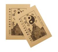 Homoyoyo 2 Pièces Livre Chinois du Yi Jing pour Divination, Guide Papier