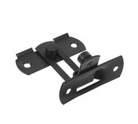 Homoyoyo 2 Pièces Loquet de Porte Coulissante Acier Inoxydable Angle Droit Serrure sans Perçage pour Chambre Salle de Bain Placard Sécurité Garçon Fille et Animaux Lot