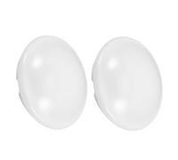 Homoyoyo 2 Pièces Lot de Abat-jours Plafonnier Blanc Rond Plastique Résistant pour Lampe LED Couvercle Lumineux Anti-poussière avec Fixation à Emboîtement Compatible Chambre Cuisine Salle