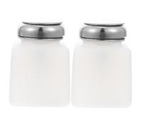 Homoyoyo 2 pièces Lot de Bouteilles Pompe Anti-statique pour Liquide Distributeur Doseur avec Anti-reflux Stockage Sûr pour Dissolvants Cosmétiques et Électronique Réutilisable