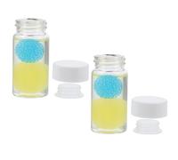 Homoyoyo 2 pièces Lot de Nettoyants Liquides Pratiques pour Pinces à Épiler Cils pour Enlever la Colle Bouchon Silicone Anti-fuite Format Portable Salon Couleur Aléatoire Couleur Aléatoire