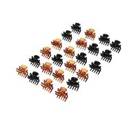 Homoyoyo 2 pièces Lot de Petites Pinces à Cheveux Plastique Antidérapantes pour Filles et Femmes Clips Griffes Résistants et Ajustables Accessoires Coiffure Marron Brillant et Motif