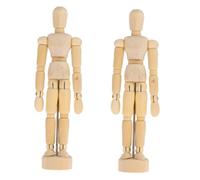 Homoyoyo 2 pièces Mannequin pour Dessin Artiste Modèle Sketch Figure Articulée pour Croquis Fusain Bureau Maison