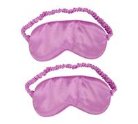 Homoyoyo 2 pièces Masque de Sommeil Soie Double Face Cache-yeux Occultant Réglable pour Adultes et Garçon Fille Bandeau pour Sommeil Profond et Confortable