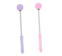 Homoyoyo 2 pièces Masseurs à Percussion Portables avec Ressort pour Dos et Corps Outils Ergonomiques Antidérapants pour Relaxation Musculaire Adaptés Bras et Cuisses Couleur Aléatoire