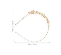 Homoyoyo 2 Pièces Metal Butterfly Hair Crown Hollow French Inspired High Crown Headband For Women Elegant Princess Hair Accessory For Weddings Proms And Parties