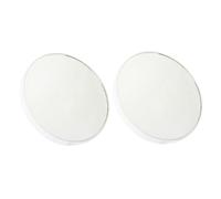 Homoyoyo 2 pièces Miroir de Maquillage Compact Rond avec Ventouses Grossissement et Miroir de Poche Portable Outil Pratique pour Salle de Bain et Voyage