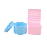 Homoyoyo 2 Pièces Nail Art Pen Cleaning Cup With Lid Plastic Manicure Brush Holder With Layered Design And Integrated Drying Rack For Acrylic Nail Tools
