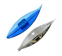 Homoyoyo 2 Pièces Navettes De Frivolité Métal Et Plastique pour Tricot Tissage Et Loisirs Créatifs Outils DIY pour Pompons Bonnets Et Mitaines