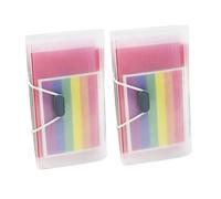 Homoyoyo 2 pièces Organiseur Fichiers Portable avec Compartiments Trieur Accordéon Plastique pour Factures et Documents Rangement Bureau Pratique et Compact