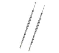 Homoyoyo 2 Pièces Outil Séparateur de Cils Acier Inoxydable Peigne à Cils Joint Bambou pour Rehaussement et Permanente Séparateur Précis pour Soins des Yeux et Styling Professionnel