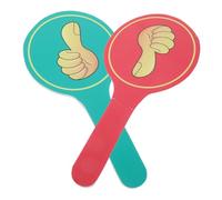 Homoyoyo 2 Pièces Pagaies de Vote Double Face Réutilisables pour Classe Outils avec et Rouge Tableau de Jugement pour Enseignants et Participation Étudiante