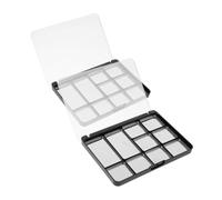 Homoyoyo 2 pièces Palette Fards Paupières Magnétique Compartiments avec Couvercle Transparent Plateau Maquillage pour Organiser Ombres à Paupières Set