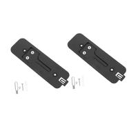 Homoyoyo 2 Pièces Panneau arrière de la sonnette support accessoire de sonnette plaque arrière pour sonnette plaque de couverture de sonnette plaque de sonnette Plastique Noir