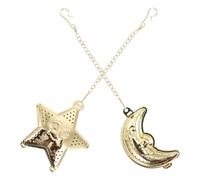 Homoyoyo 2 pièces Passoire à Thé Suspendue Inox Infuseur Épices Forme Étoile et Lune avec Chaîne Filtre Thé Réutilisable pour Tasses et Théières Facile à Nettoyer