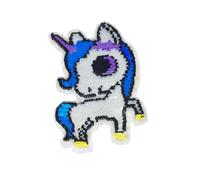 Homoyoyo 2 pièces Patch Brodé à Paillettes Réversibles Arc-ciel Écusson Thermocollant DIY pour Vêtements Sacs Chaussures et Pulls Couture Personnalisée et Décorative