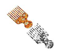 Homoyoyo 2 Pièces Peigne à Dents Fines et Peigne pour Coloration Lot de Professionnel pour Cheveux Afro et Mèches Design Antistatique Couleur Aléatoire