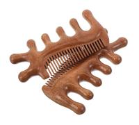 Homoyoyo 2 Pièces Peigne Bois de Santal Outil de Massage Multifonction pour Visage et Corps Peigne Antistatique pour Soin Capillaire