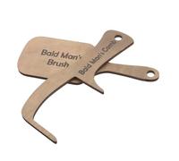 Homoyoyo 2 Pièces Peigne Bois Humoristique pour Chauve Accessoire de Toilettage Unique Outil de Farce Créatif pour Fêtes Anniversaire ou Halloween