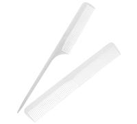 Homoyoyo 2 pièces Peigne Queue de Rat Inox Antistatique Set Professionnel Coiffure Homme Démêlant Cheveux Noirs Naturels Outil Coiffage Durable et