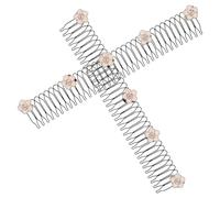 Homoyoyo 2 Pièces Peigne U et Clips Élastiques pour Filles et Femmes Accessoires de Fixation de Cheveux pour Style Parfait