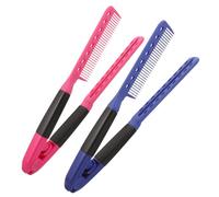 Homoyoyo 2 pièces Peigne V Shaped Brosse Coiffante Compacte et Durable Outil Professionnel pour Cheveux Épais Facile à Transporter Utiliser