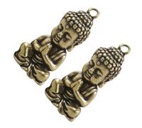 Homoyoyo 2 pièces Pendentifs Bouddha Suspendus Vintage Décorations Délicates pour Artisanat DIY Ornements Créatifs et Faciles à Installer