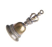 Homoyoyo 2 pièces Pendentifs Clochettes Laiton Accessoires DIY pour Porte-clés Décoration Bricolage Grelots Résistants Décoloration pour Ornements et Cadeaux