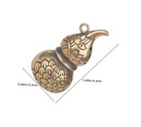 Homoyoyo 2 Pièces Pendentifs Laiton Vintage Pendentifs Forme de Gourd Feng Shui pour Clés Décoration et Bijoux Amulet Chinois pour Collection et Création Diy