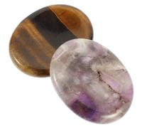 Homoyoyo 2 pièces Pierre de Massage Portable Pierre de Pouce Naturelle et pour Relaxation et Accessoire pour et Décoration de Bureau