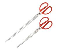 Homoyoyo 2 pièces Pince Ramassage Outils Longs pour Poissons Crabes Déchets Prise Ferme pour Nettoyage Extérieur et Camping