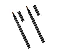 Homoyoyo 2 pièces Pinceaux Maquillage Double-embout Rétractables Brosse Multifonction Sourcils Eyeliner avec Manche Portable