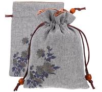 Homoyoyo 2 Pièces Pochette à Cordon de Rangement pour Perles de Bouddha, | Fermeture à Cordon, Style à Double Couche, Usage Fête et Emballage, Format Pratique pour Petits Objets