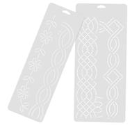 Homoyoyo 2 pièces Pochoir Quilting Plastique Durable Gabarits Broderie et Patchwork pour Couture DIY Modèles pour Matelassage et Sashiko