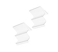 Homoyoyo 2 pièces Présentoirs Acrylique Transparents à Double pour Portefeuille Supports de Rangement et Étagères de Bureau pour Affichage et Collection Lot