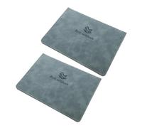 Homoyoyo 2 Pièces Protège de Naissance Cuir Synthétique avec Fenêtre Transparente Porte Document pour Né Organiseur Compact pour Certificats de Naissance