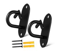 Homoyoyo 2 Pièces Résistance Band Wall Anchor pour Suspension Plafond et Mur Crochet de Fixation Sécurisé Détachement Accessoires Fitness Robustesse et Installation Facile Lot