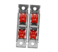 Homoyoyo 2 pièces Roues de Porte Coulissante Acier Inoxydable Galets Nylon Silencieux avec Roulements Roulettes pour Rails de Porte et Fenêtres Coulissantes Kit Remplacement Armoire