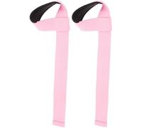 Homoyoyo 2 Pièces Sangle pour Haltérophilie Support de Poignet Sport Rose Coton-polyester, Maintien du Poignet pour Salle de Sport et Entraînement de Soulevé de Terre
