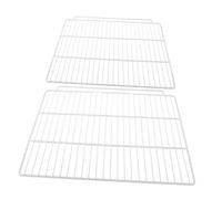 Homoyoyo 2 Pièces Séparateurs Étagères Réfrigérateur Métal Rangement Modulable pour Congélateur et Frigo Ventilée Installation Facile sans Outils Organiseurs Ajustables pour Cuisine