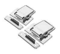 Homoyoyo 2 pièces Serrure à Boucle Acier Inoxydable Lot pour Boîte à Outils et Conteneur Installation Facile Matériel de Quincaillerie et