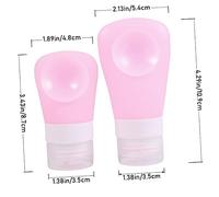 Homoyoyo 2 pièces Set de Flacons Voyage Multifonctions Bouteilles Rechargeables pour Gel et Shampoing Légères Durables et Étanches pour Cosmétiques et Soins Personnels
