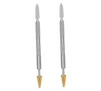Homoyoyo 2 pièces Stylo Applicateur Bord Cuir Multifonction Encre et Colle Uniques pour Précis Collage et Finition Artisanale DIY Cuir