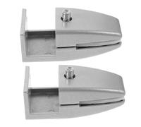 Homoyoyo 2 Pièces Support de Pince Aluminium pour Cloison de Bureau Lot de Pinces Réglables pour Séparateur Décran Verre Fixation Robuste pour Partition de Bureau Organisateur Despace et
