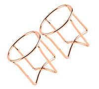 Homoyoyo 2 pièces Support de Rangement Éponge de Maquillage Forme de Croix Étagère Rose pour Puff Beauté Rack de Séchage Pratique et Élégant