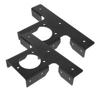 Homoyoyo 2 pièces Support Poutre Pergola Robuste Métal T à Voies Équerres Angle Renforcées et Réglables pour Fixation Toit et Jonction Voies Montage Facile pour Pergola Extérieure