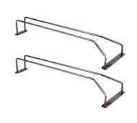 Homoyoyo 2 pièces Support Verres Vin Suspendu Acier Inoxydable Porte Verres à Pied Sous Armoire pour Rangement Cuisine Organisateur Casier Vin Gain de Place