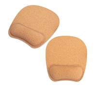 Homoyoyo 2 Pièces Tapis de Souris Ergonomique avec Repose-Poignets Liège et Caoutchouc Antidérapant Coussin Confortable pour Ordinateur Portable et Bureau Lot