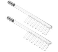 Homoyoyo 2 Pièces Tube Verre de Remplacement pour Baguette de Thérapie Électrique Lumière Violette Accessoires Durables pour Soins de Beauté